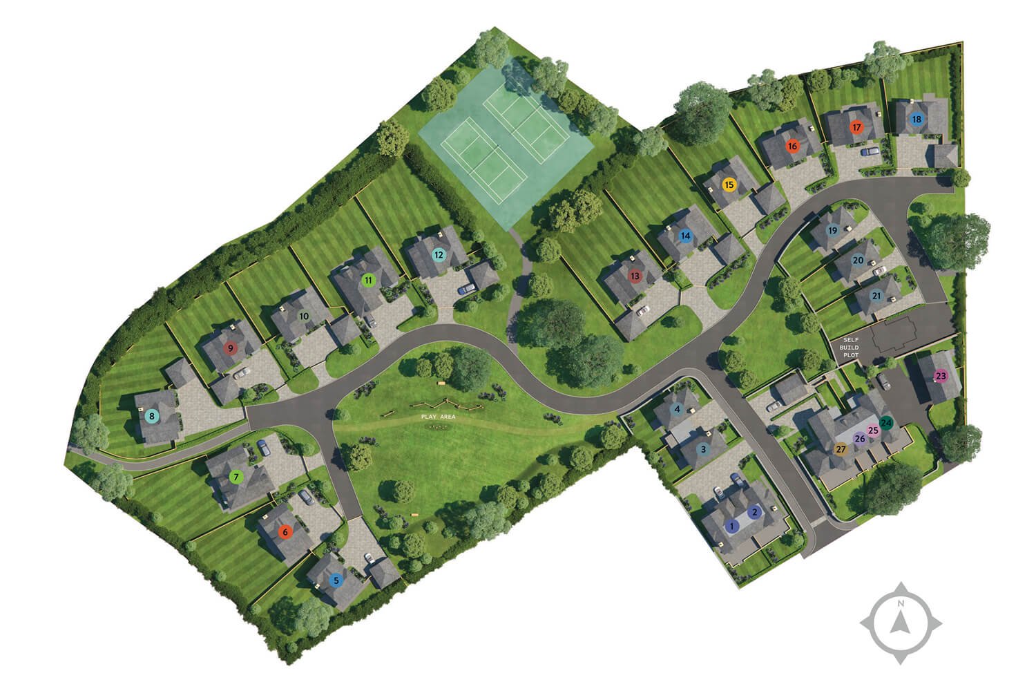 Site plan in Newton Abbot, DevonWolborough Hill
