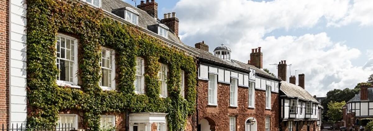 Houses on Cathedral Green, Exeter