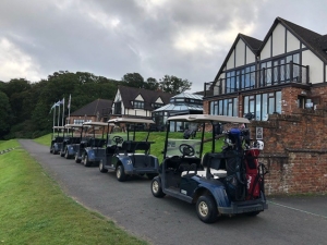 Golf buggies on Cavanna's Golf Day