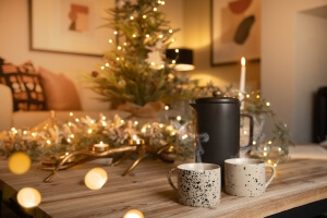 Festive living room