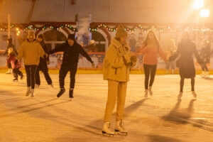 People ice skating