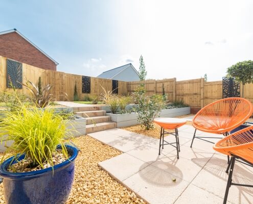Picture of Elm park garden patio with chairs