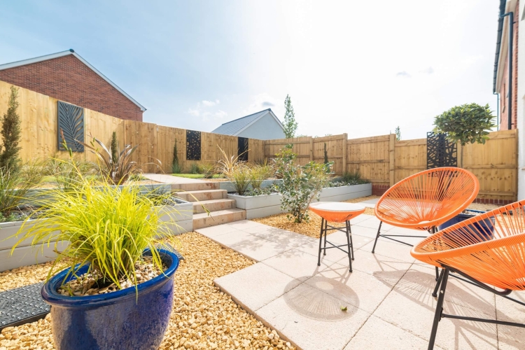 Picture of Elm park garden patio with chairs