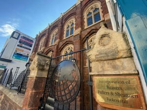 Photograph of Tuckers Hall in Exeter city centre