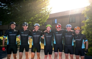 Cavanna Homes' charity cycling team 2022