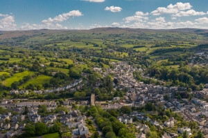 Aerial shot of Tavistock