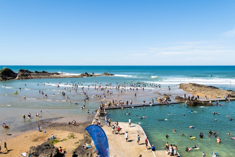 Summerleaze beach in Bude