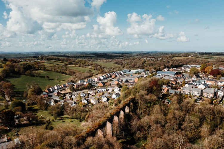 Aerial picture of Cavanna Holsworthy