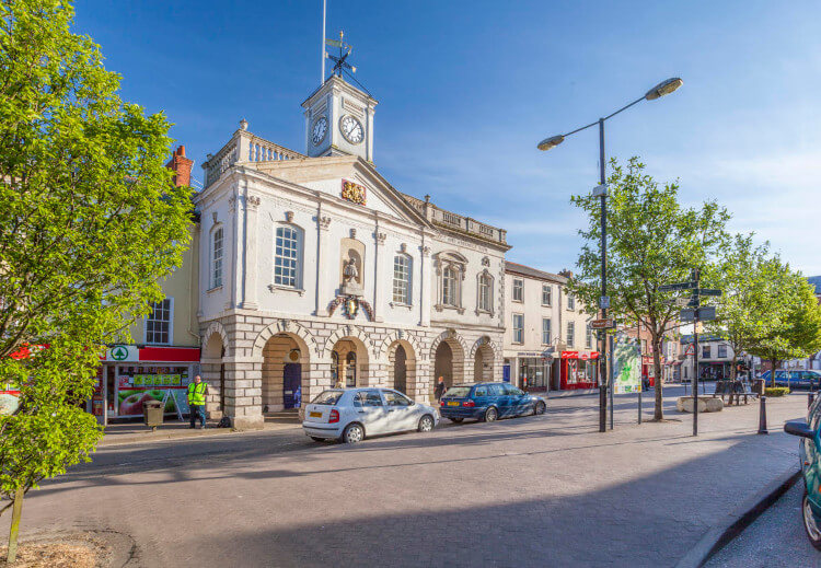 South Molton town centre