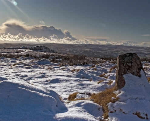 Dartmoor on a Winter's Day, Devon, photographed by Rob Gillies.