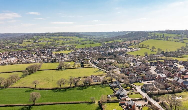 View of Cavanna Homes new build developments from above