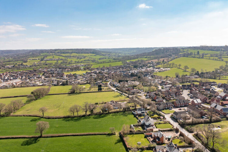 View of Cavanna Homes new build developments from above