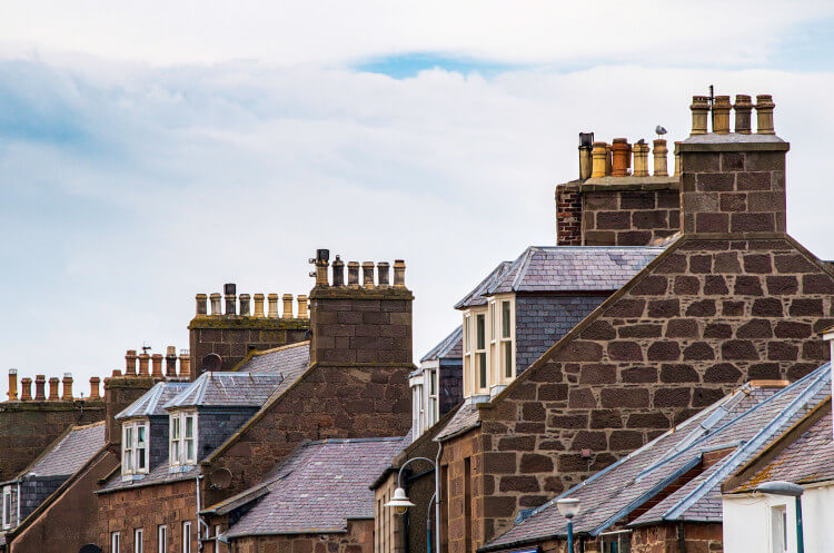 Old homes from above