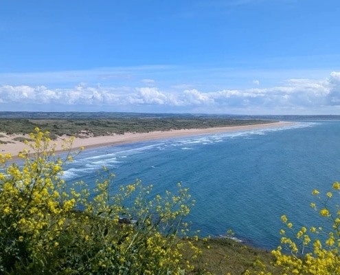 View of Saunton Sands beach